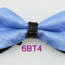 YIBEI Coachella Галстуки с черной нижней Синей Полоской галстук-бабочка со стразами кожаные пикеры взрослые бабочки регулируемые джентльменские Галстуки