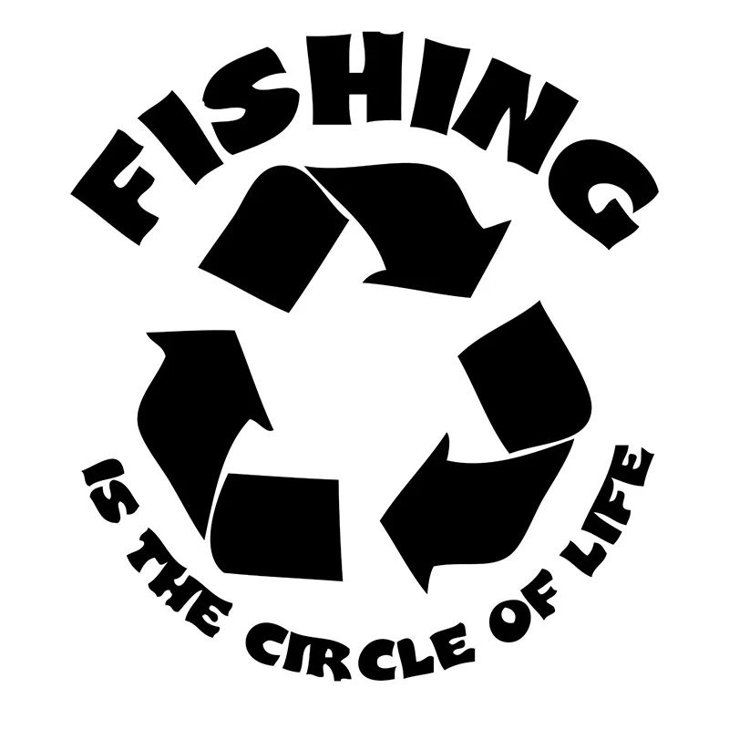 Fishing Is The Circle Of Life мотоциклетная техника автомобильное окно лэптоп автомобильные