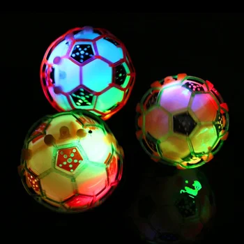 

Random Color Led Dancing Scoer FootBall Toy Flashing Light Jumping Music Bouncing Sound Balls Toys for Children j2