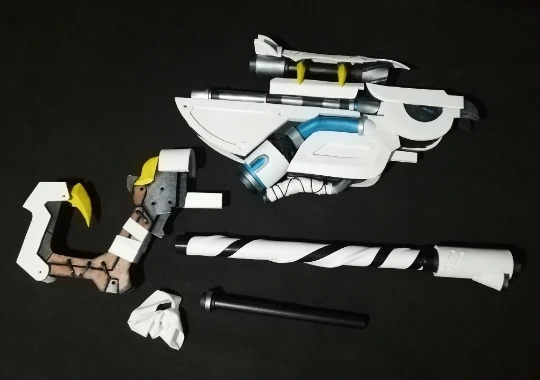 Overwatch Ana Skin Снежная Сова оружие Косплей Реплика Biotic Rifle Pro'p|Реквизит для костюмов|
