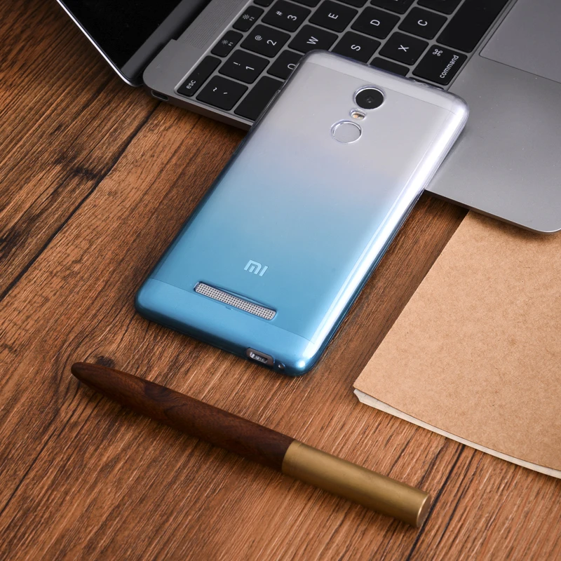 

Color gradient Silicone phone Case For Xiaomi Redmi Note 3 Pro special edition 152mm Global Version Redmi Note 3 4 4X cases