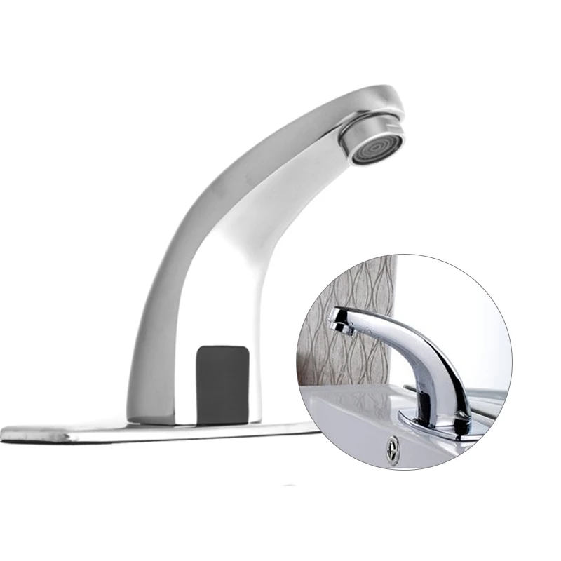 Bathroom Automatic Infrared Sink Hands Touchless Free Cold Faucet Sensor Tap