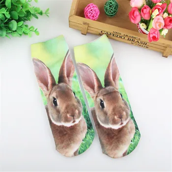 

Beautiful classic 3D Printed Cut Ankle Socks Women Unisex Fashion Horse Sock 4 pair