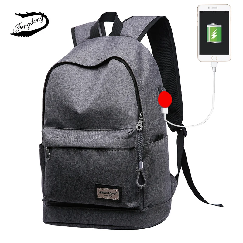 

2019 New Oxford Waterproof Men Backpack USB Charging Multifunctional 14 Inches Laptop Bagpack Men Travel Packbag Male School Bag