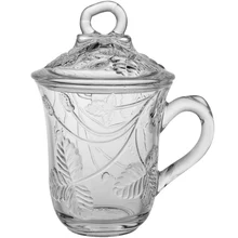 Домашняя термостойкая кружка из закаленного стекла с крышкой, креативная чайная чашка в китайском стиле, Современная чашка для конференций