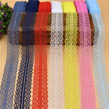 10 Yards Beautiful Lace Ribbon Tape 28MM Lace Trim Fabric DIY Embroidered Net Lace Trim Cord For Sewing Decoration 15 Colors high quality 10 yards lace ribbon tape width 28mm trim fabric diy embroidered net cord for sewing decoration african lace fabric