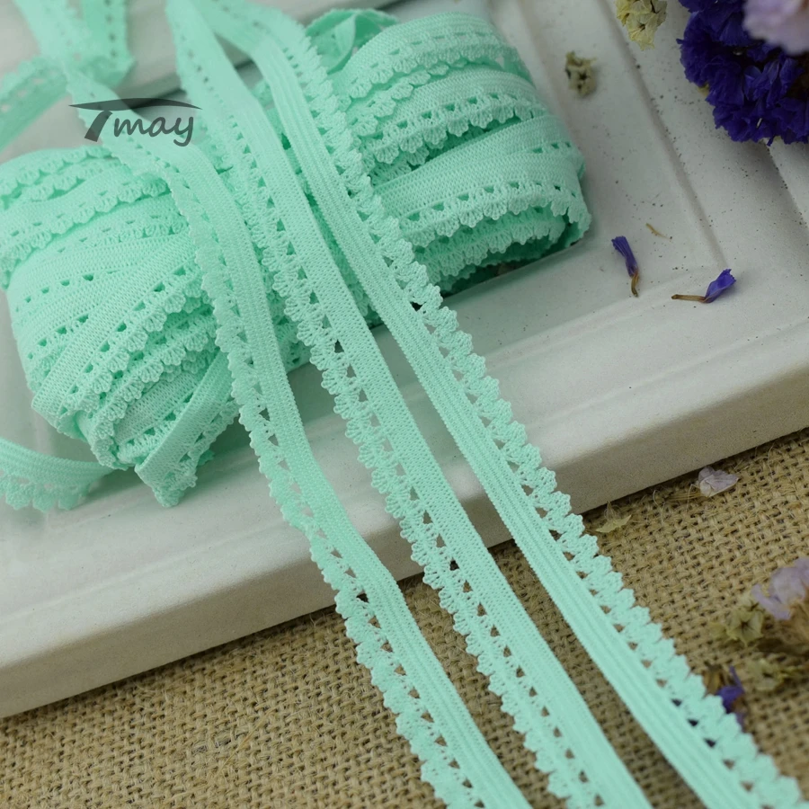 

#1376 Elastic Bands elastic rubber band for Pants Bras Lingerie Edge 10MM(3/8") wide 8yards/lot Stretch Lace Trim Ribbon nylon