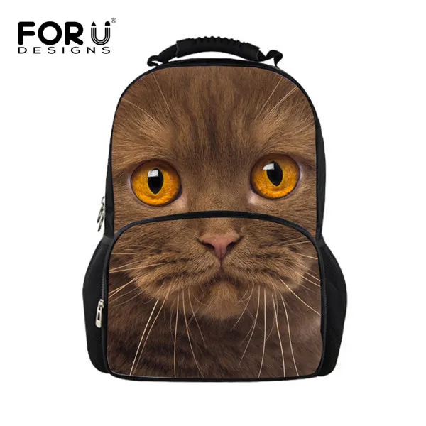 FORUDESIGNS/, Модный женский рюкзак с котиками, 3D принт с животными, школьный рюкзак для путешествий для девочек-подростков, Женский Детский рюкзак - Цвет: 3131A