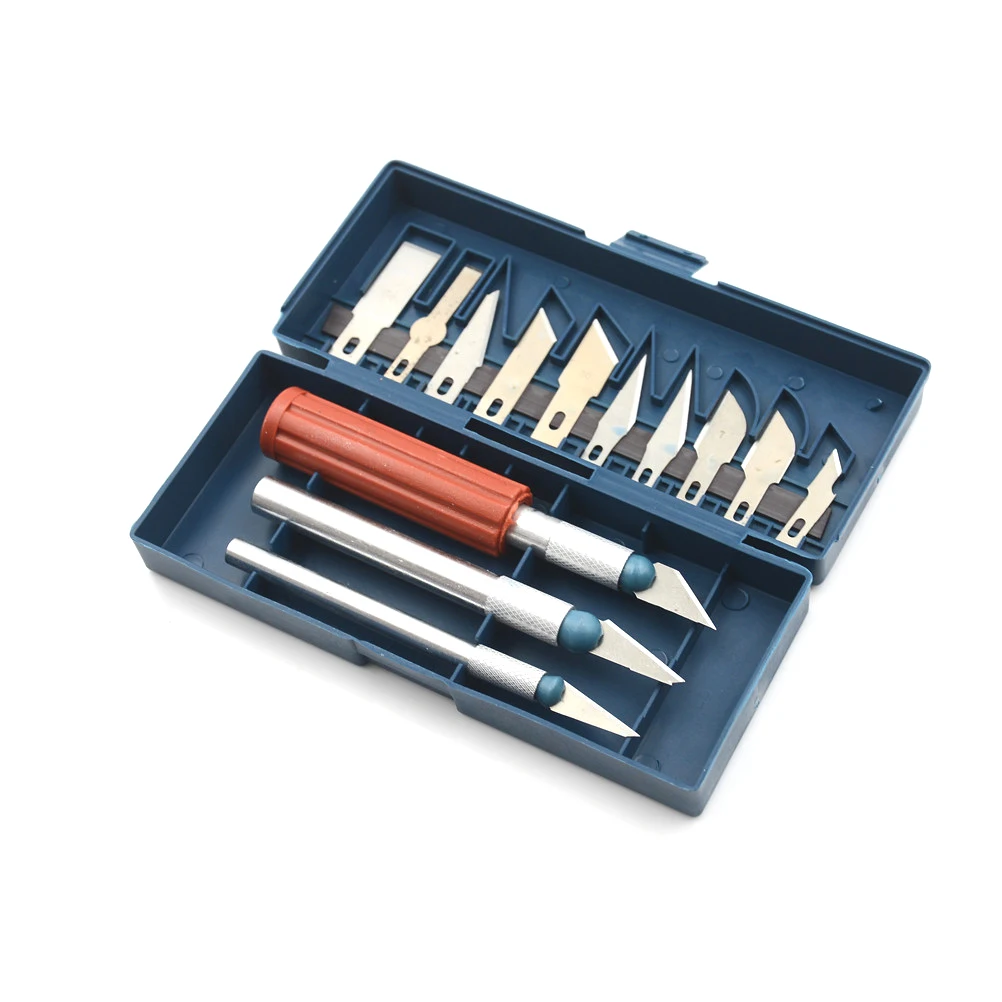 

Portable 13pcs/set Fruit Food Craft Sculpture Engraving Scalpel DIY Cutting Tool Wood Carving Tools Handle length 10cm