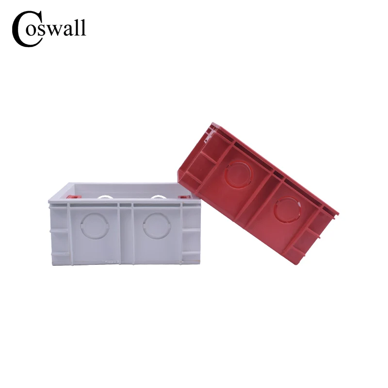 Coswall 101mm*67mm US Standard Internal Mounting Box Back Cassette 118mm*72mm Standard Wall Switch and Socket switch box,wall socket box