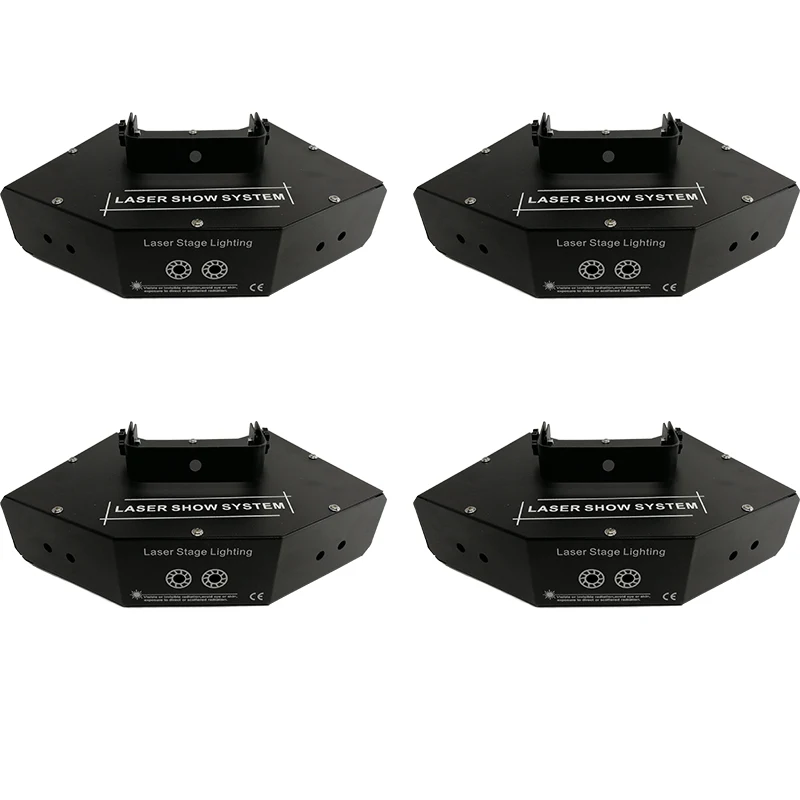 4 шт./лот светодиодный лазерный свет RGB/Strobe Light профессиональный DMX512 DJ