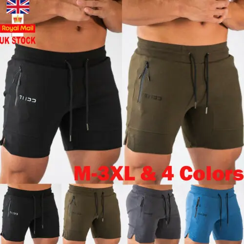 

Stylish Simple Men's Skinny Casual Lace-up Zipper-pockets Shorts Summer GYM Training Running Jogging Sports Workout Short M-XXXL