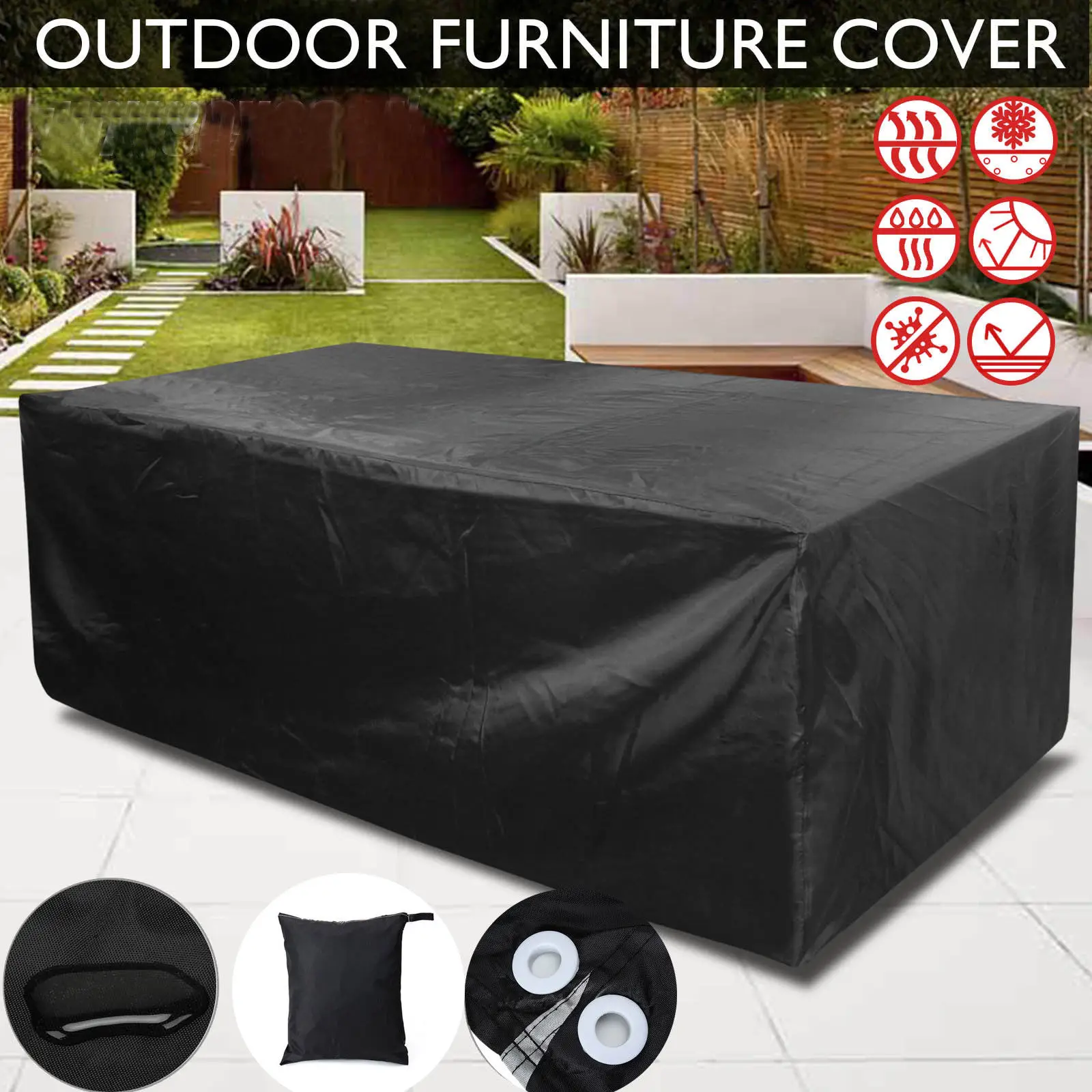 6 Size Outdoor Premium Heavy Duty Garden Furniture Waterproof Heavy Duty Garden Furniture