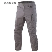 ZXQYH Лето IX9 мужские тактические брюки водонепроницаемые быстросохнущие брюки военные походные брюки карго с несколькими карманами камуфляжные брюки