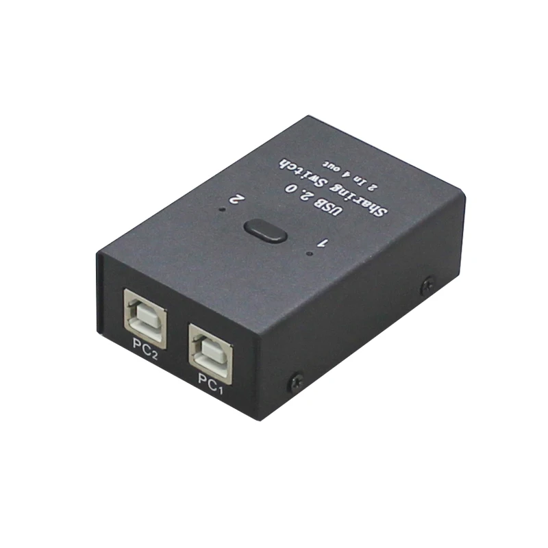 Двойной Разветвитель usb ручной переключатель совместного использования 2 в 4 out