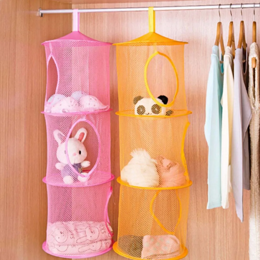 

Useful Creative hanging for wall door closet organizer storage Net Organizers Basket Kitchen Bathroom Shelf Mesh Bag Hook shelf