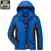 AFS JEEP зимние белые куртки мужские в стиле милитари Повседневная ветровка с капюшоном и воротником мужская Толстая теплая верхняя одежда большой размер парка Мужская