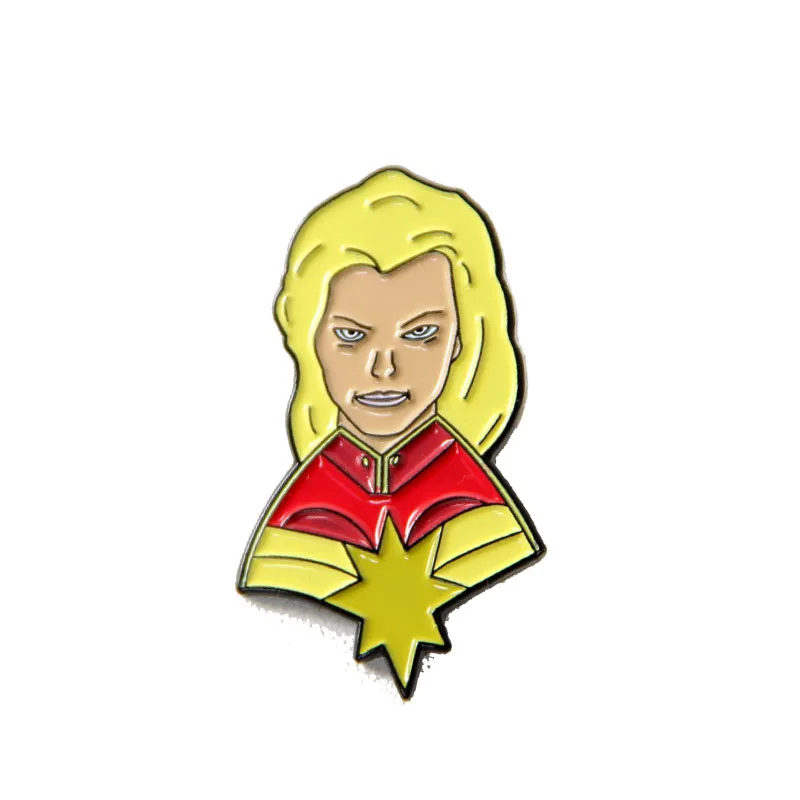 12 шт. Марвел Капитан щит брелок Мстители 4 супергерой marvel Carol Danvers брелок для мужчин и женщин модные ювелирные изделия