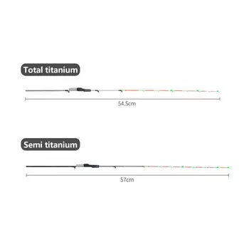 

Half/Full Titanium Alloy Fishing Rod Pole Raft Stick Tip Repair Replacement Fishing Equipment with LED mini bulbs