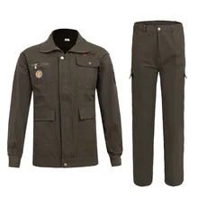 Men Work Clothing Sets Welder Uniforms Wear-resistant Outdoor Clothes Long Sleeve Jackets+Pants Male Working Factory Uniforms(China) Men Work Clothing Sets Welder Uniforms Wear-resistant Outdoor Clothes Long Sleeve Jackets+Pants Male Working Factory Uniforms(China)