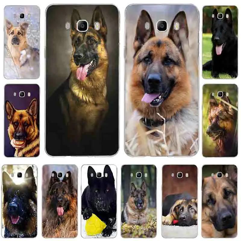 

Soft Silicone TPU Transparent Mobile Phone Cases for Samsung Galaxy A3 A5 A7 J1 J2 J3 J5 J7 2016 2017 Shell German Shepherd
