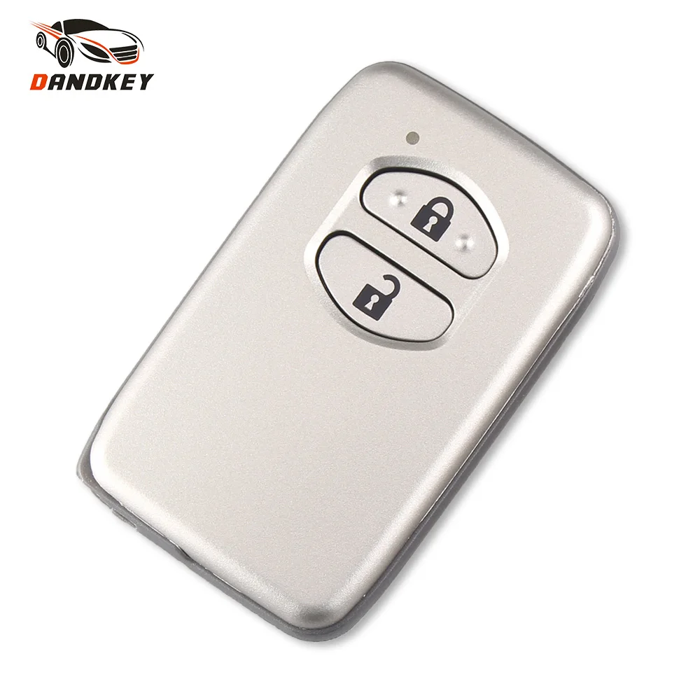 DANDKEY Replacement 2/3 Buttons Remote Smart Key Case Shell For Toyota Land Cruiser Prado 2010-2015 Without Insert Blade | Автомобили и