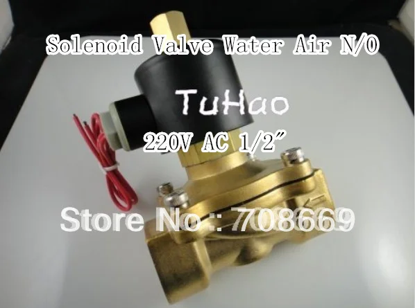 

Electric Solenoid Valve Water Air N/O 220V AC 1/2" Normally Open Type 2W160-15K