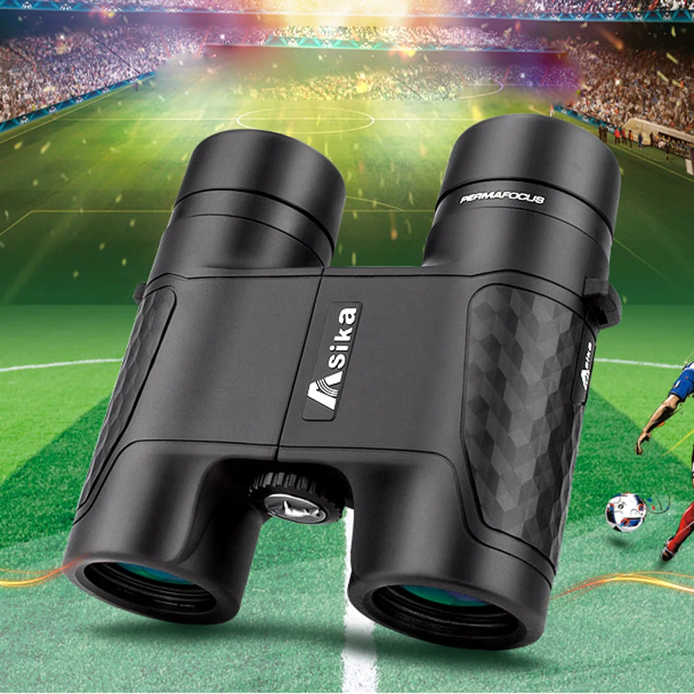 Asika 8x32mm Binoculars Free Focus Telescope Mid size Roof Prism