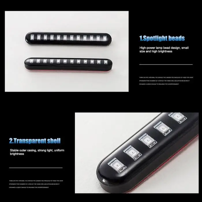 1 пара 12LED мотоцикл указатель поворота тип потока автомобиля номерной знак индикатор NJ88