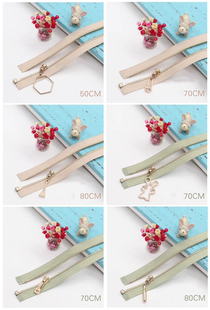 Meetee 5#50-80 см металлическая открытая молния слайдер DIY Инструменты для рукоделия молния для шитья молния одежда пальто куртка аксессуары AP544