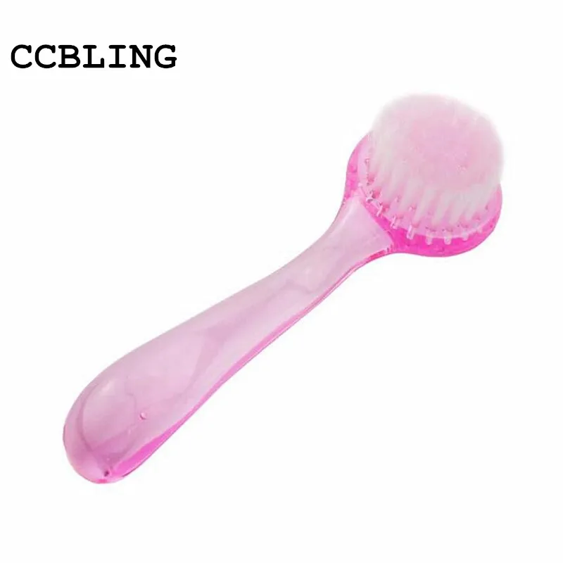 

1pcs Nail Art Dust Nail Tools Clean Brush Manicure Pedicure Tool Color Random Make Up washing Brush With Cap