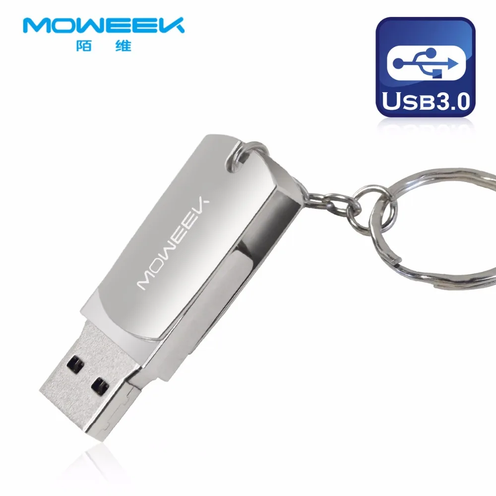 Moweek High speed USB Flash Drive metal usb 3.0 memory stick 128G 64G