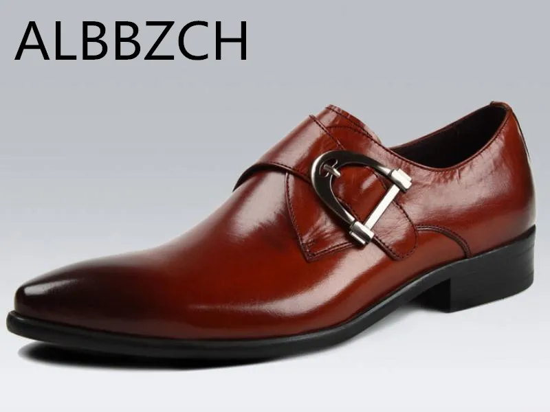 Escritório Nova Tamanho 1 Dos Moda Design Fivela Bico 2 Derby Sapatos Trabalho De Genuíno Couro Vestido Mens Do Homens 44 Carreira Fino Sapatas Casamento 44r6T