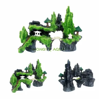 

resin rockery aquarium landscaping fish tank decoration background simulation rockery crafts good quality