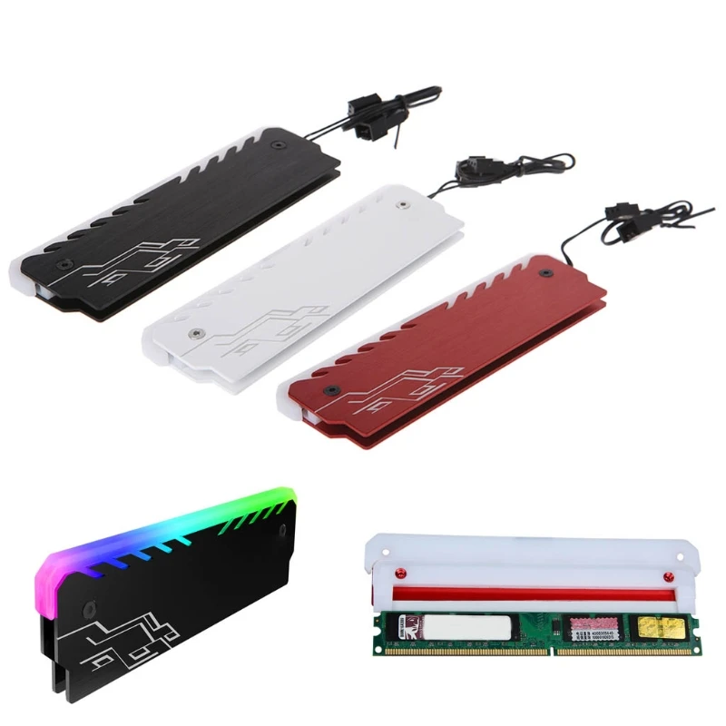 Aluminum RAM Cooler Heatsink RGB 265 Light Radiator Desktop Memory Cooling Vest 2019 New 1