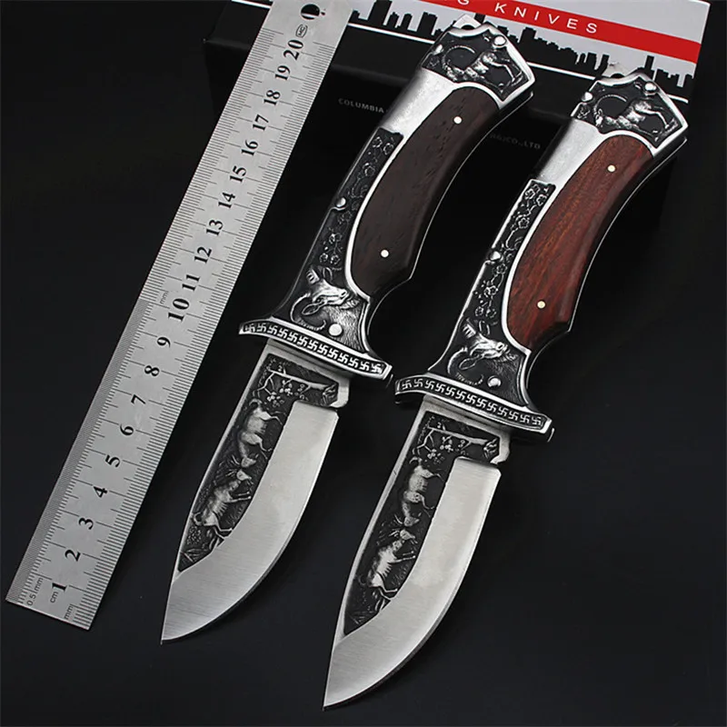 Дешевый 2018 Новый Бесплатная доставка Высокое качество Открытый тактический складной нож Самозащита пустыня Выживание Кемпинг фруктовые охотничьи...