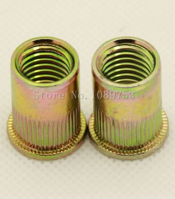 20 шт. M3 M4 M5 M6 M8 оцинкованные рифленые гайки из углеродистой стали|rivet nut|knurled nutthreaded