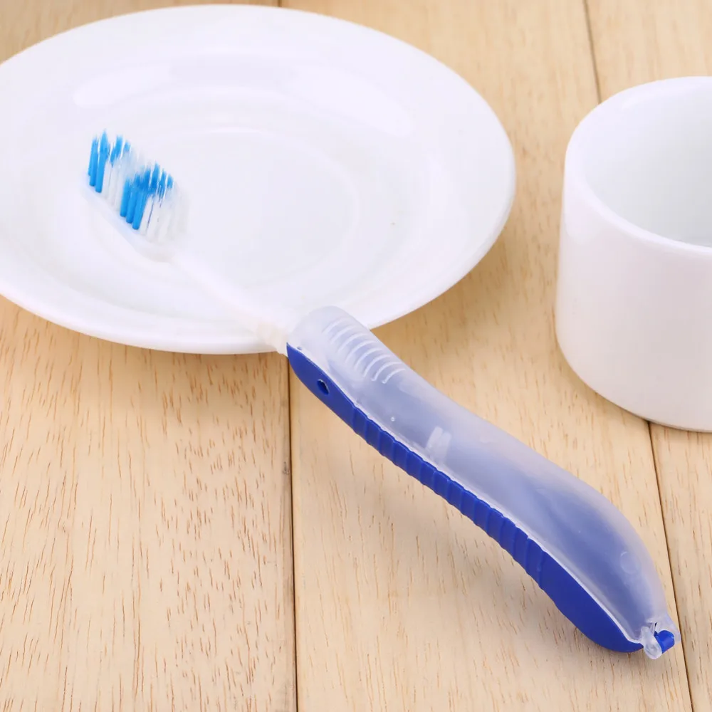 

2Colors Foldable Folding Soft Toothbrush Tooth Brush Camping Hiking Outdoor Easy To Carry Modern Mini Design