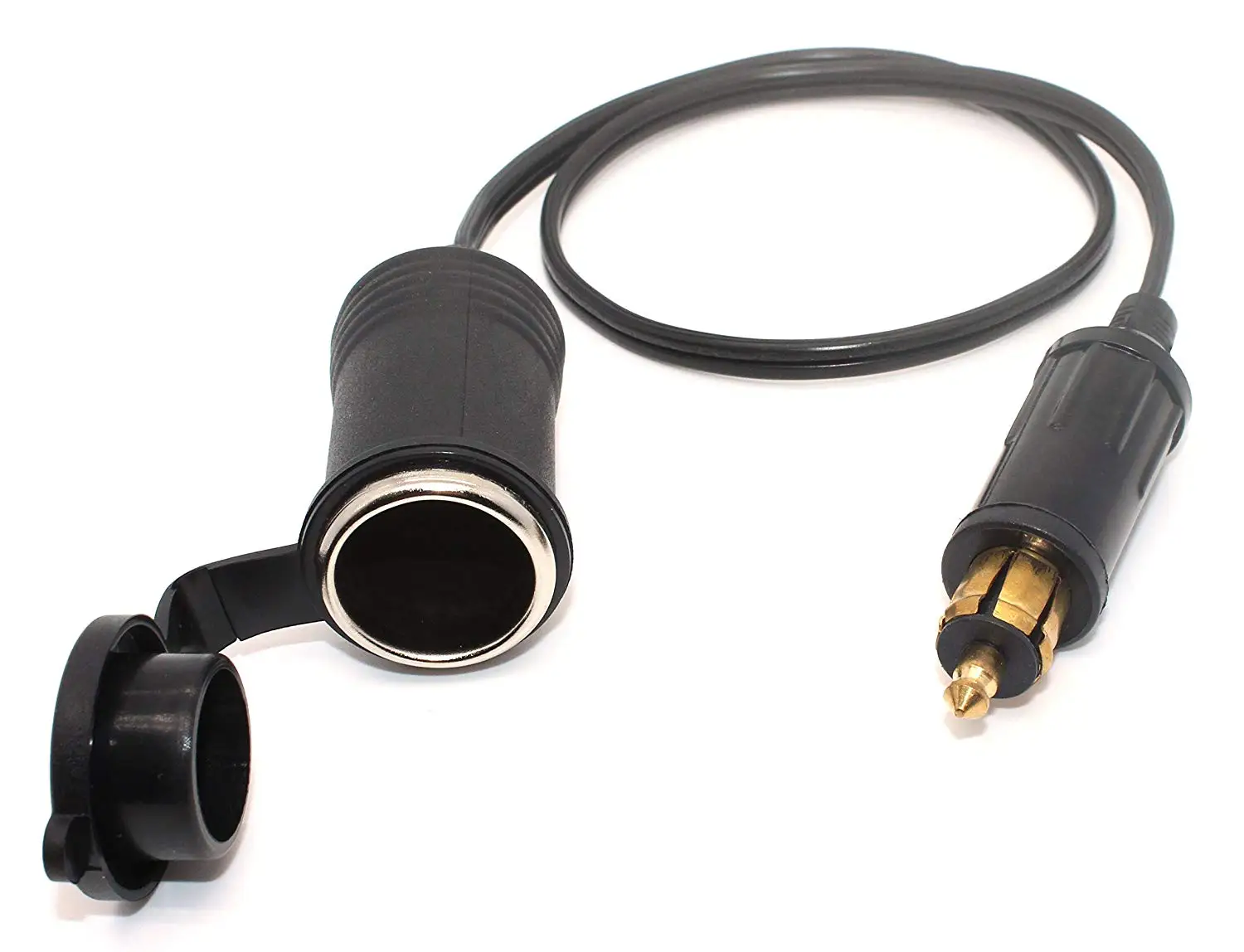 

Extend Powerlet Hella DIN Male Plug to Standard Cigarette Lighter Socket Adapter male DIN plug For European motorcycles