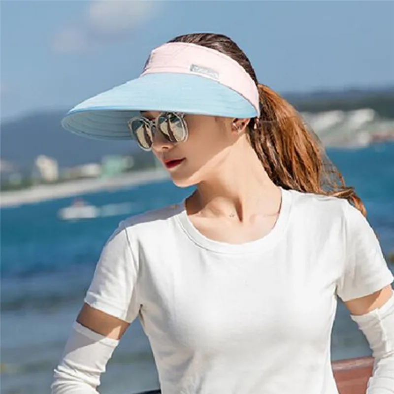 Широкополый хвост, шляпы от солнца для женщин, Рыбная ловля, рыбацкая пляжная солнцезащитная Кепка, повседневная женская летняя кепка s - Цвет: A
