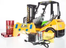 RC Forlift Truck 6CH Remote Control Simulation Forklift Truck 4 wheel Truck Engineering truck Model electronic