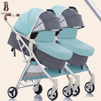 Коляска Bugaboo Donkey buggy, брендовая, с высоким видением, двойная коляска, легко складывается и может лежать, высокое качество, рама из сплава, Ландшафтная коляска - Цвет: Белый