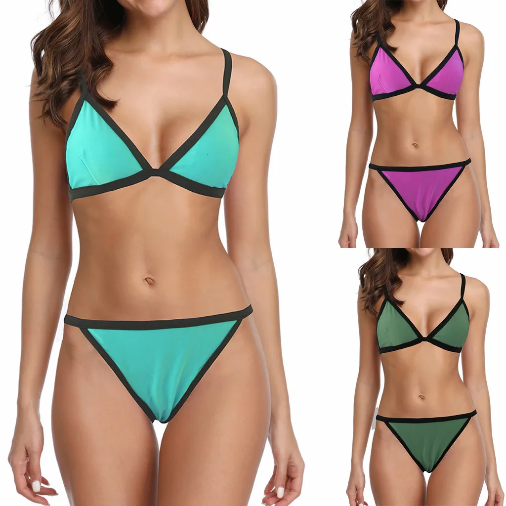 

2019 tops Summer Women Tankini Sets With Boy Shorts Ladies Bikini Set Swimwear Push-Up Padded Bra BIQINI 30