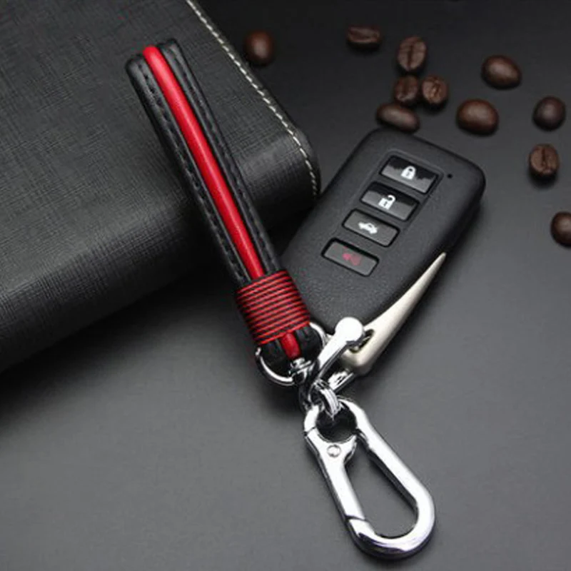 Мода 1 шт. PU кожаный металлический брелок для ключей автомобиля кошелек сумка брелок для автомобиля брелок