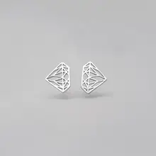 Ювелирные изделия из стерлингового серебра 925 пробы милые простые серьги треугольные для женщин серьги Модные ювелирные изделия Brincos