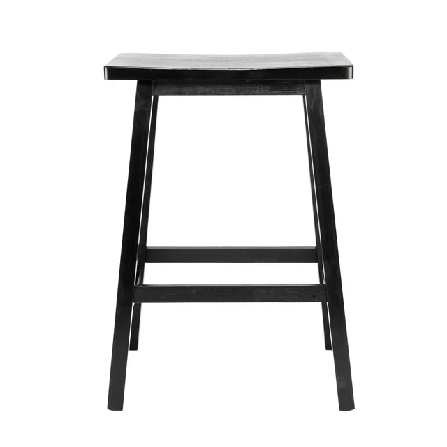 29 Height Bar Stools Kitchen Dining Room Saddle Seat Wooden Counter 29 Height Bar Stools Kitchen Dining Room Saddle Seat Wooden Counter Stool 2 Pcs Us