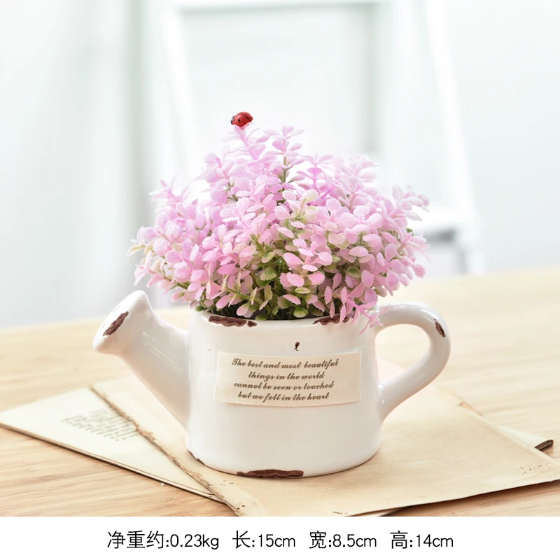 

Artificial Flowers Fake Green Pot Welcoming Pine Bonsai Simulation Artificial Potted Plant Ornament Home Decor