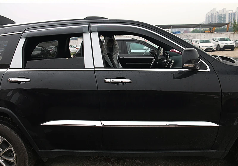 Для Jeep Grand Cherokee 2014 2018 ABS Хромированная Автомобильная дверь боковая крышка для