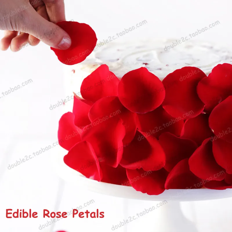 Edible Rose Petals for Cake Decoration, Rose Cake Decorating, Edible