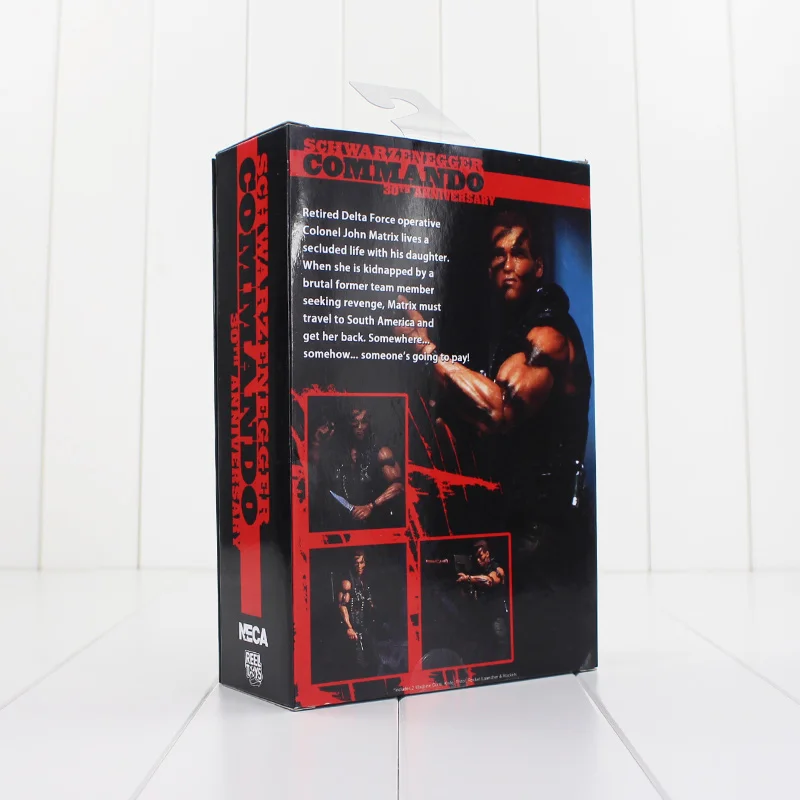 18 см NECA Арнольд Шварценеггер фигурка Терминатор T 800 Коммандо с винтовочным ножом
